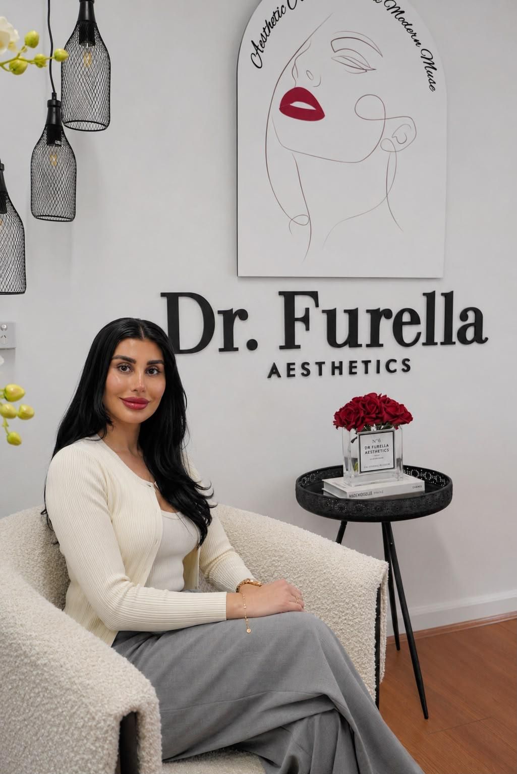 Dr Furyal Moughal at the Dr Furella Aesthetics clinic